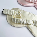 Élastique recouvert de soie, ton ivoire, coloris Champagne et coloris Blanc nacré